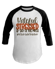 4th Grade Teacher Baseball Tee tile