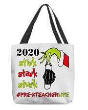 Pre-K Teacher Christmas All-Over Tote tile