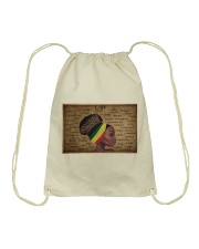 I Am A Black Drawstring Bag tile