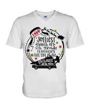 5th Grade Teacher V-Neck T-Shirt tile