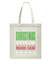 Preschool Teacher - Christmas Tote Bag tile