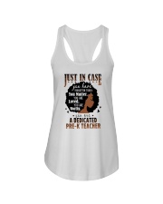 Pre-K Teacher - Black African American Art Ladies Flowy Tank tile