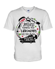 Educator V-Neck T-Shirt tile