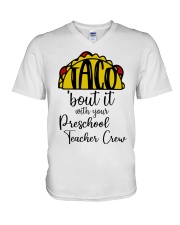 Preschool Teacher V-Neck T-Shirt tile