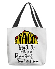 Preschool Teacher All-Over Tote tile
