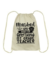 1st Grade Teacher Drawstring Bag tile