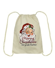 3rd Grade Teacher - Christmas Drawstring Bag tile