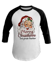 3rd Grade Teacher - Christmas Baseball Tee tile
