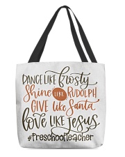 Preschool Teacher All-Over Tote tile