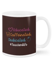 Educated Caffeinated and Dedicated Teacher Mugs tile