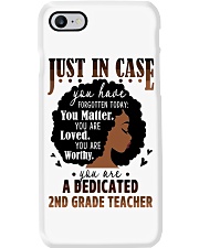2nd Grade Teacher - Black African American Art Phone Case tile