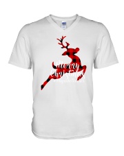 4th Grade Teacher - Chistmas V-Neck T-Shirt tile