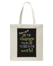 Be the change Tote Bag tile