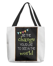 Be the change All-Over Tote tile
