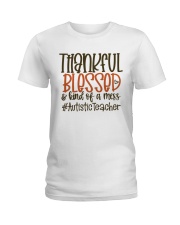 Autistic teacher Ladies T-Shirt tile