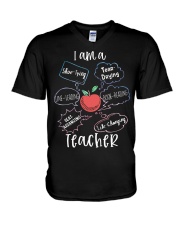 Teacher V-Neck T-Shirt tile