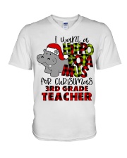 3rd Grade Teacher V-Neck T-Shirt tile
