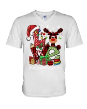 2nd Grade Teacher - Christmas V-Neck T-Shirt tile