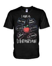 Librarian V-Neck T-Shirt tile