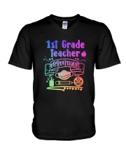 1st Grade Teacher - First Grade V-Neck T-Shirt tile