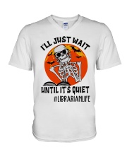 Librarian V-Neck T-Shirt tile