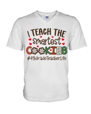 4th Grade Teacher V-Neck T-Shirt tile