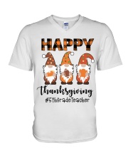 5th Grade Teacher V-Neck T-Shirt tile