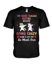 3rd Grade Teacher V-Neck T-Shirt tile