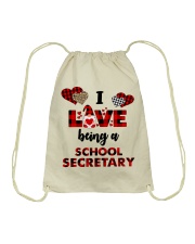 School Secretary Drawstring Bag tile