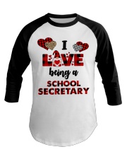 School Secretary Baseball Tee tile