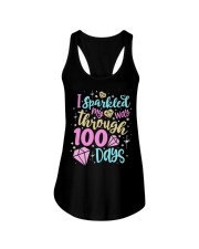 100 days of school 11 Ladies Flowy Tank tile