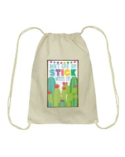 Dont give up Drawstring Bag tile
