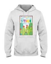Dont give up Hooded Sweatshirt tile