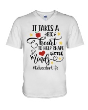 Educator V-Neck T-Shirt tile