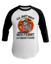 4th Grade Teacher Baseball Tee tile