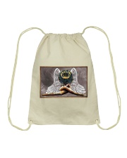 Angel Black Girl Drawstring Bag tile