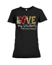 Preschool Teacher Premium Fit Ladies Tee tile