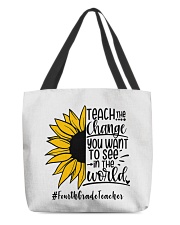 4th Grade Teacher All-Over Tote tile