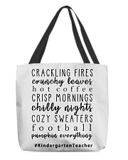 Kindergarten Teacher All-Over Tote tile
