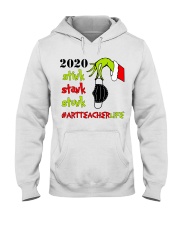 Art Teacher Christmas Hooded Sweatshirt tile