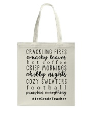 1st Grade Teacher Tote Bag tile
