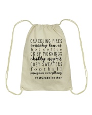 1st Grade Teacher Drawstring Bag tile