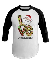 5th Grade Teacher - Christmas Baseball Tee tile