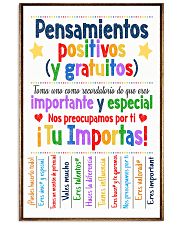 Pensamientos 11x17 Poster front