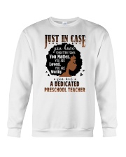 Preschool Teacher - Black African American Art Crewneck Sweatshirt tile