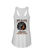 Preschool Teacher - Black African American Art Ladies Flowy Tank tile