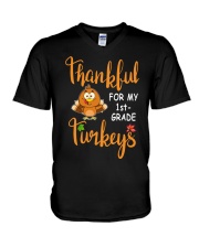 1st Grade V-Neck T-Shirt tile
