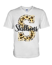 Stallions V-Neck T-Shirt tile