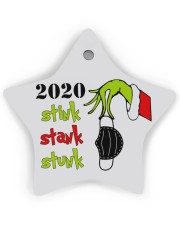 2020 - Christmas - Stink - Stank - Stunk Ornament Star Ornament (Wood) tile