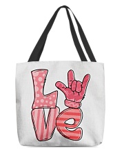 Sign Language All-Over Tote tile